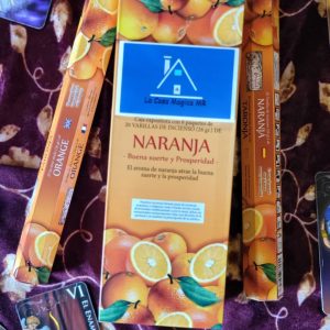 INCIENSO NARANJA (BUENA SUERTE Y PROSPERIDAD)