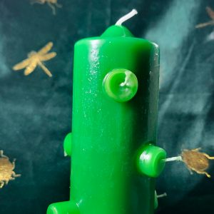 Velón 7 Mechas Verde (Tumba Trabajos)