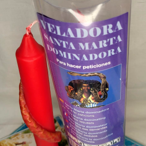 Veladora Santa Marta Dominadora (Ayuda en Situaciones de Amor, Control, Dominio y resolución de Problemas familiares)