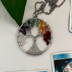 Colgante del Árbol de la Vida y los 7 Chakras